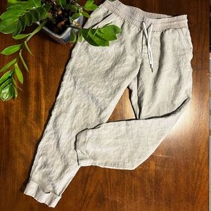 Athleta Cropped Linen Pants